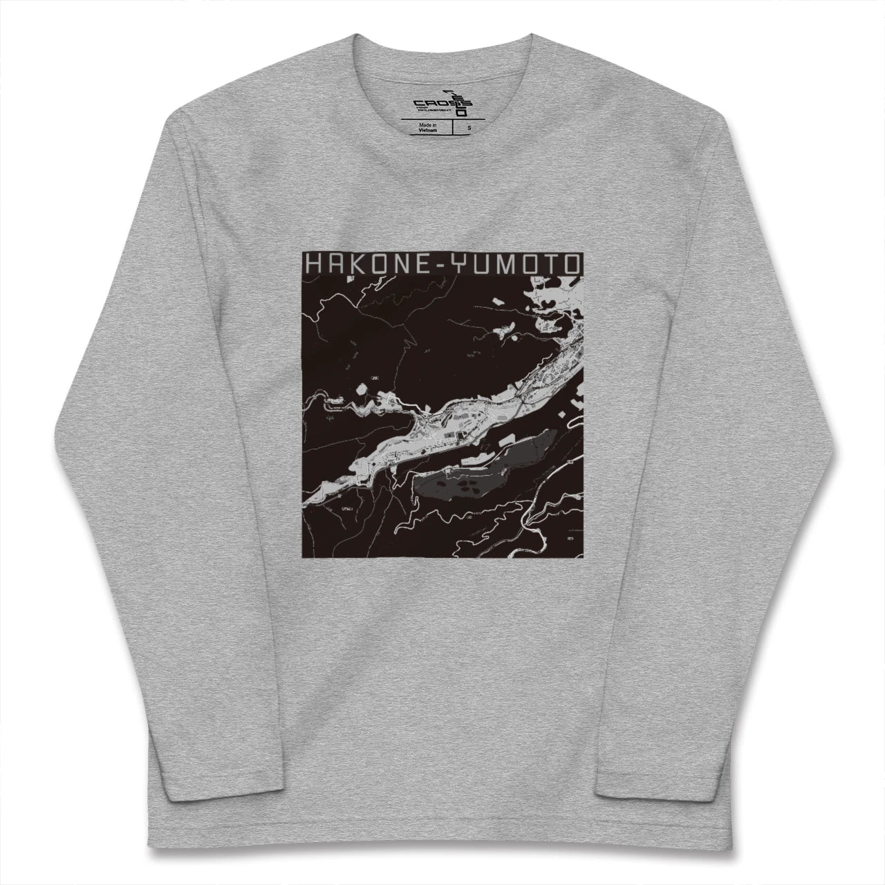 【箱根湯本（神奈川県）】地図柄ロングスリーブTシャツ