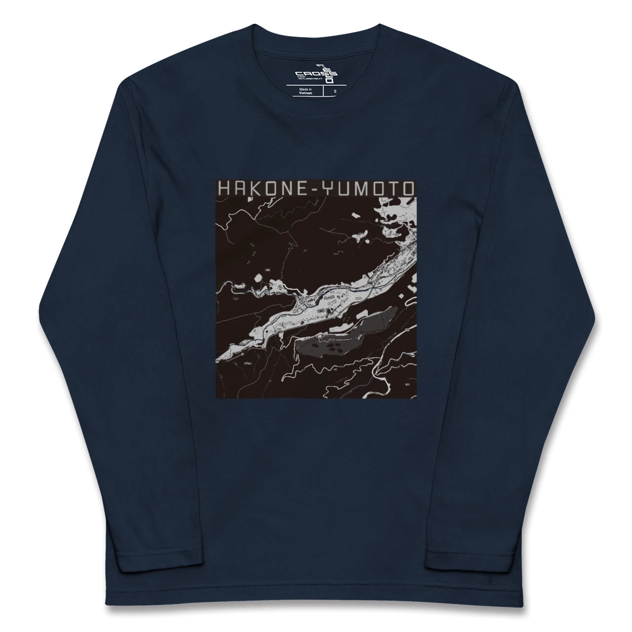 【箱根湯本（神奈川県）】地図柄ロングスリーブTシャツ