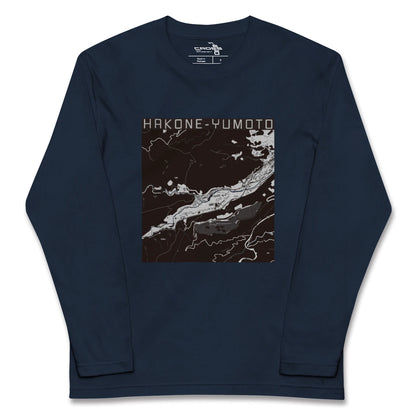 【箱根湯本（神奈川県）】地図柄ロングスリーブTシャツ