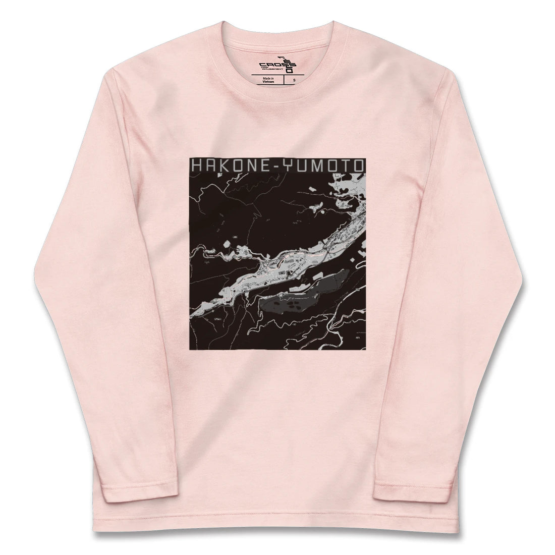 【箱根湯本(神奈川県)】地図柄ロングスリーブTシャツ