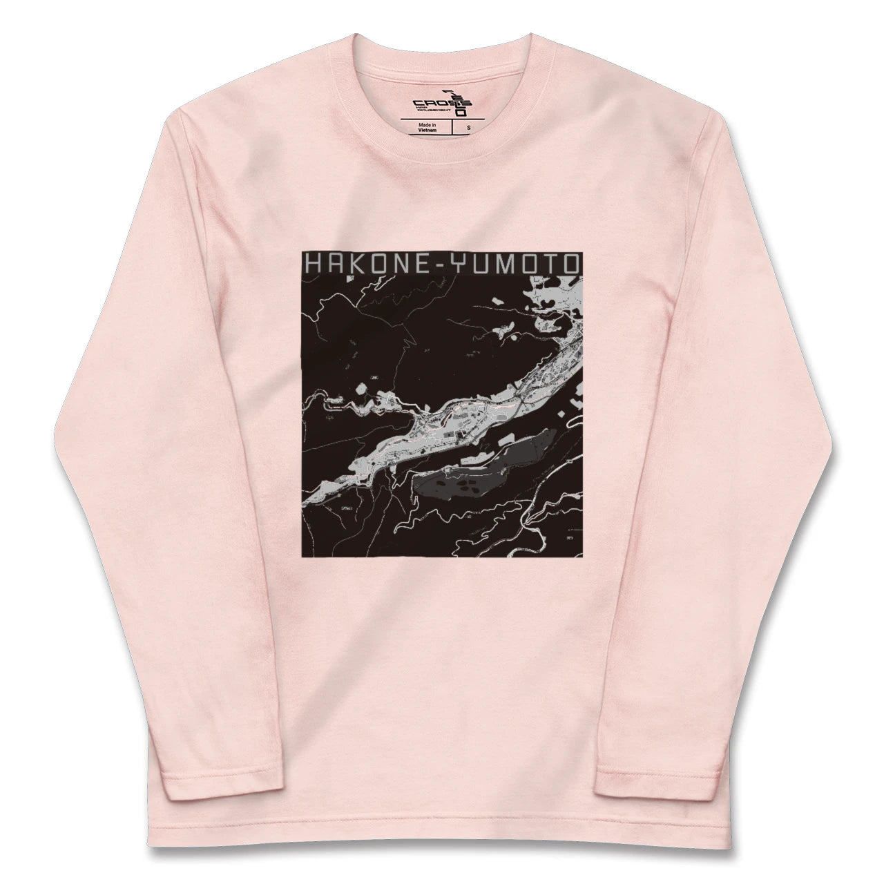 【箱根湯本（神奈川県）】地図柄ロングスリーブTシャツ
