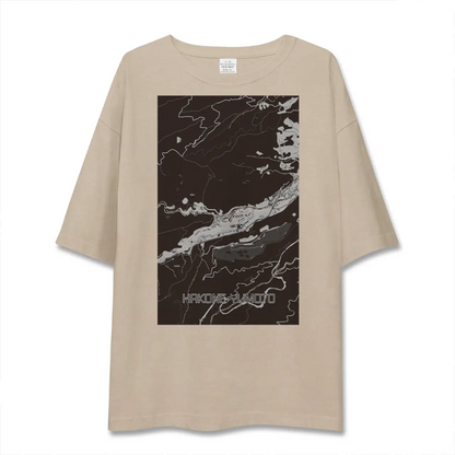 【箱根湯本（神奈川県）】地図柄ビッグシルエットTシャツ