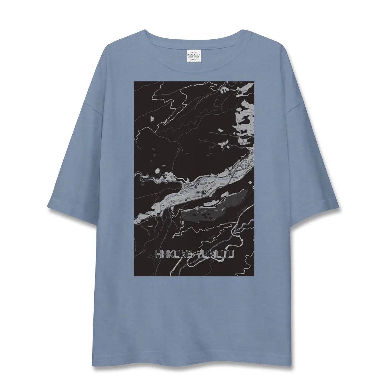 【箱根湯本（神奈川県）】地図柄ビッグシルエットTシャツ