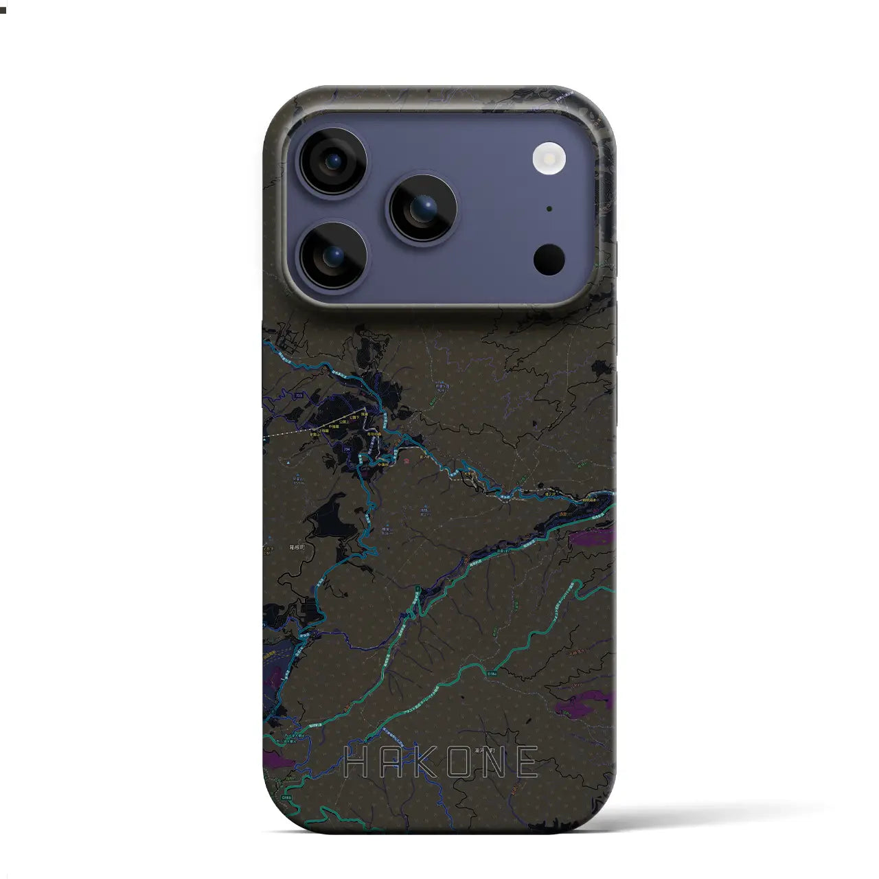 【箱根（神奈川県）】地図柄iPhoneケース（バックカバータイプ）