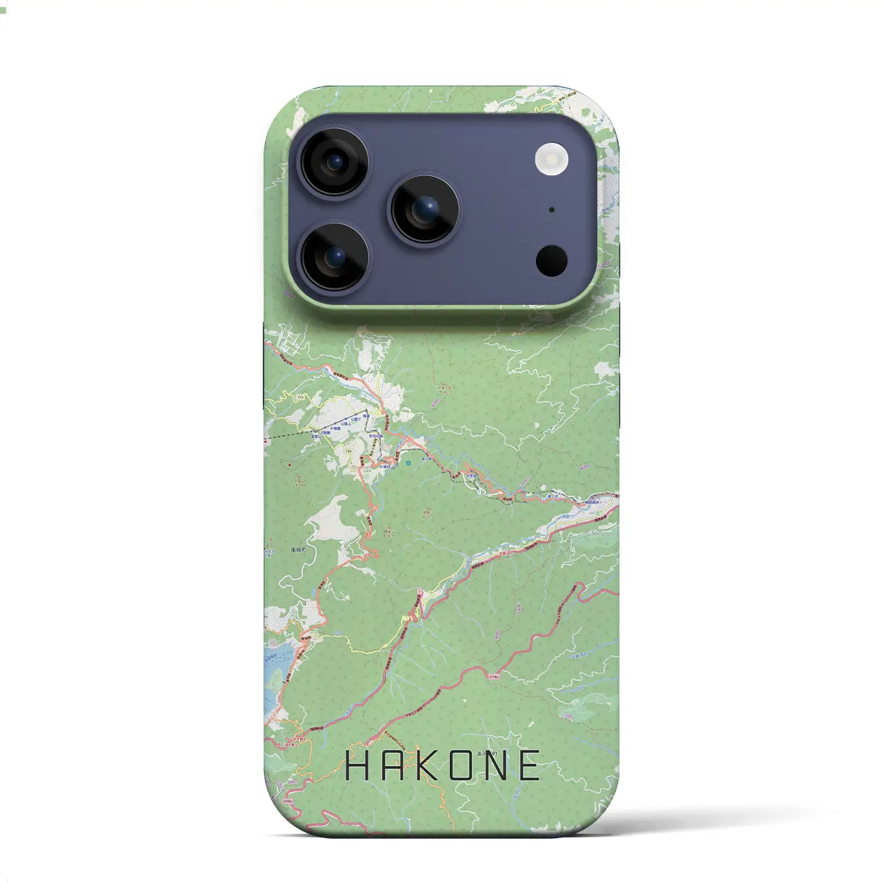 【箱根（神奈川県）】地図柄iPhoneケース（バックカバータイプ）