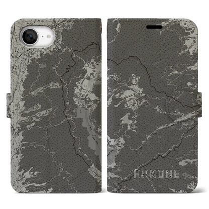 【箱根（神奈川県）】地図柄iPhoneケース（手帳タイプ）