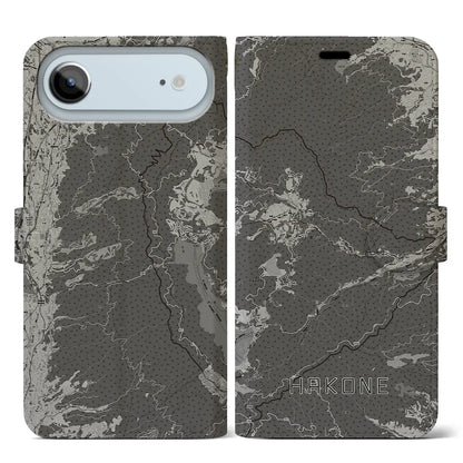 【箱根（神奈川県）】地図柄iPhoneケース（手帳タイプ）