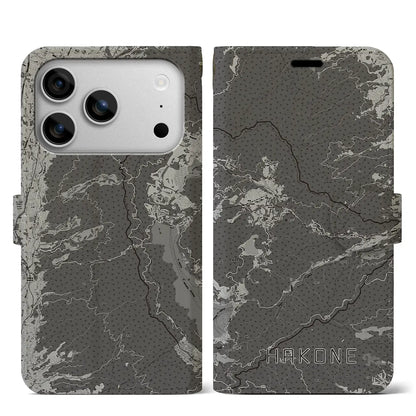 【箱根（神奈川県）】地図柄iPhoneケース（手帳タイプ）