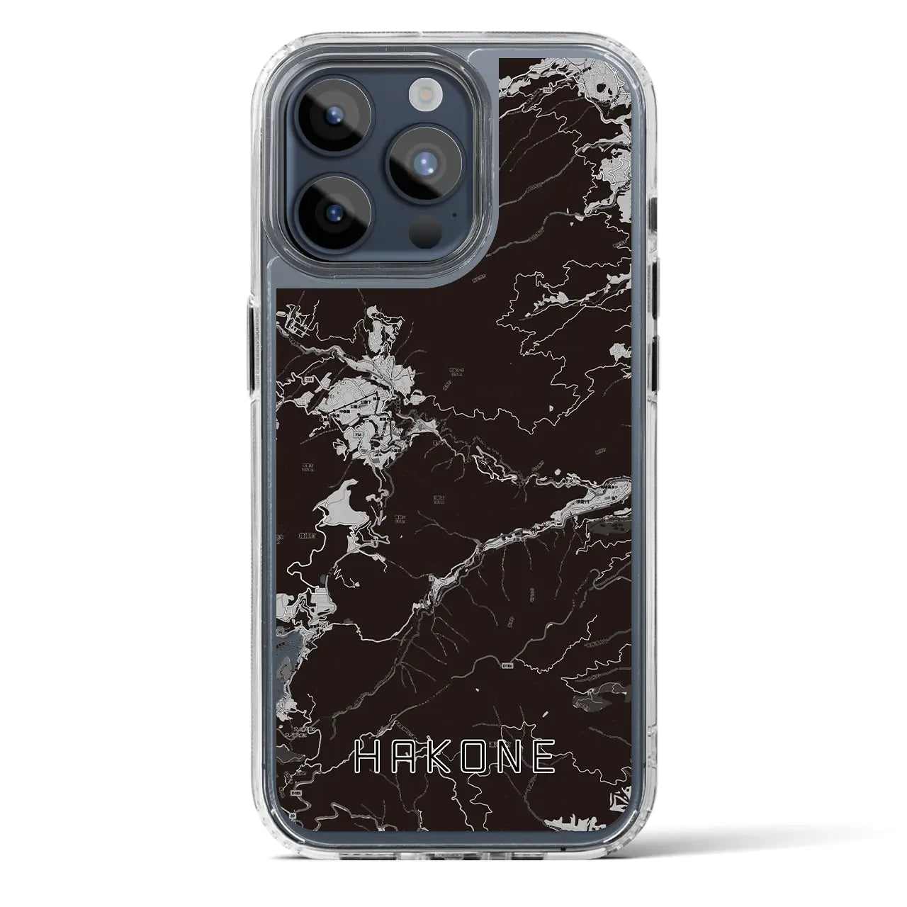 【箱根（神奈川県）】地図柄iPhoneケース（MagSafeタイプ）
