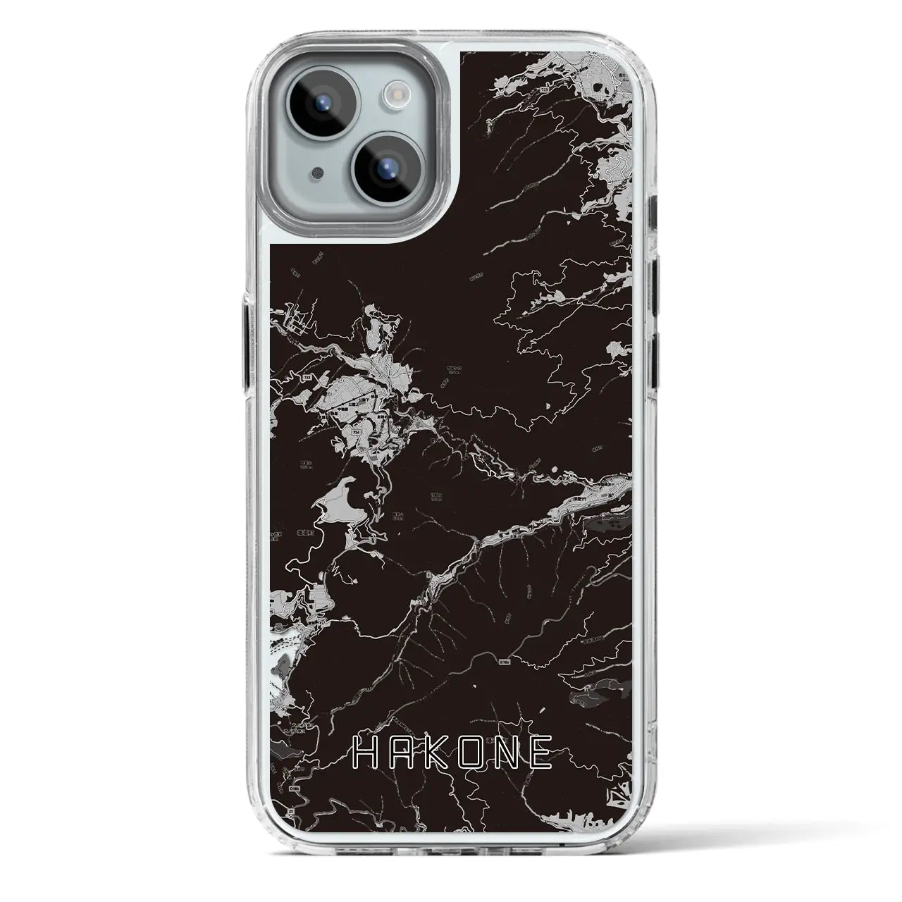 【箱根（神奈川県）】地図柄iPhoneケース（MagSafeタイプ）