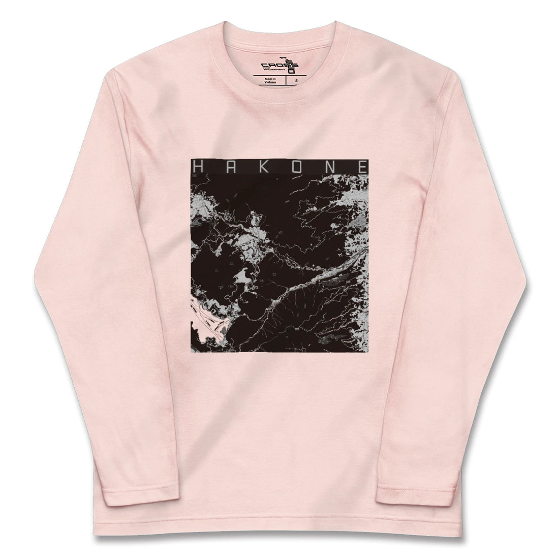 【箱根(神奈川県)】地図柄ロングスリーブTシャツ