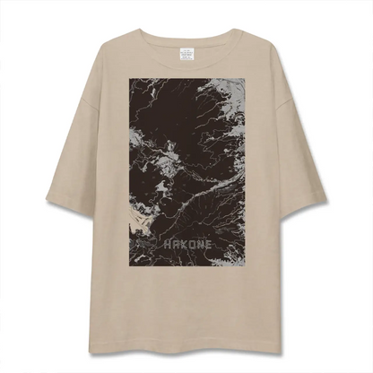 【箱根（神奈川県）】地図柄ビッグシルエットTシャツ