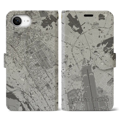 【箱根ケ崎（東京都）】地図柄iPhoneケース（手帳タイプ）