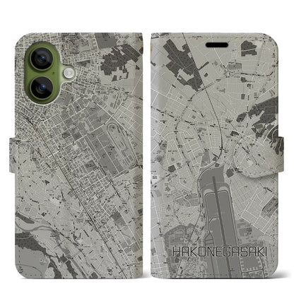 【箱根ケ崎（東京都）】地図柄iPhoneケース（手帳タイプ）