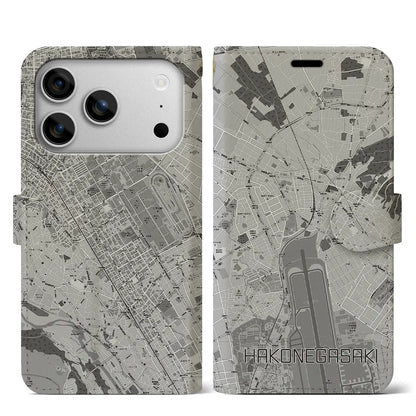 【箱根ケ崎（東京都）】地図柄iPhoneケース（手帳タイプ）