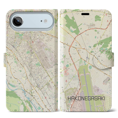 【箱根ケ崎（東京都）】地図柄iPhoneケース（手帳タイプ）