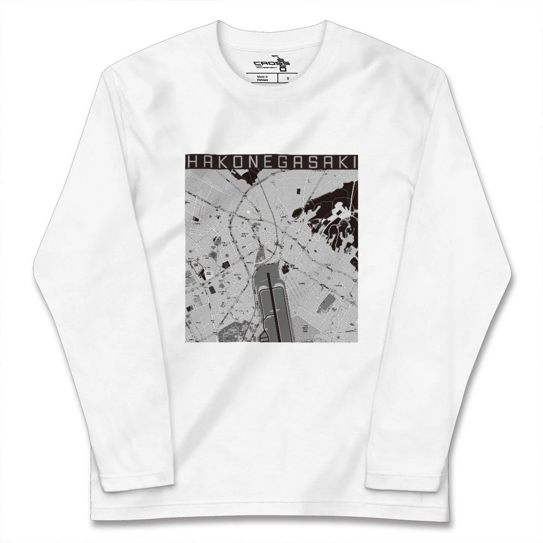 【箱根ケ崎(東京都)】地図柄ロングスリーブTシャツ