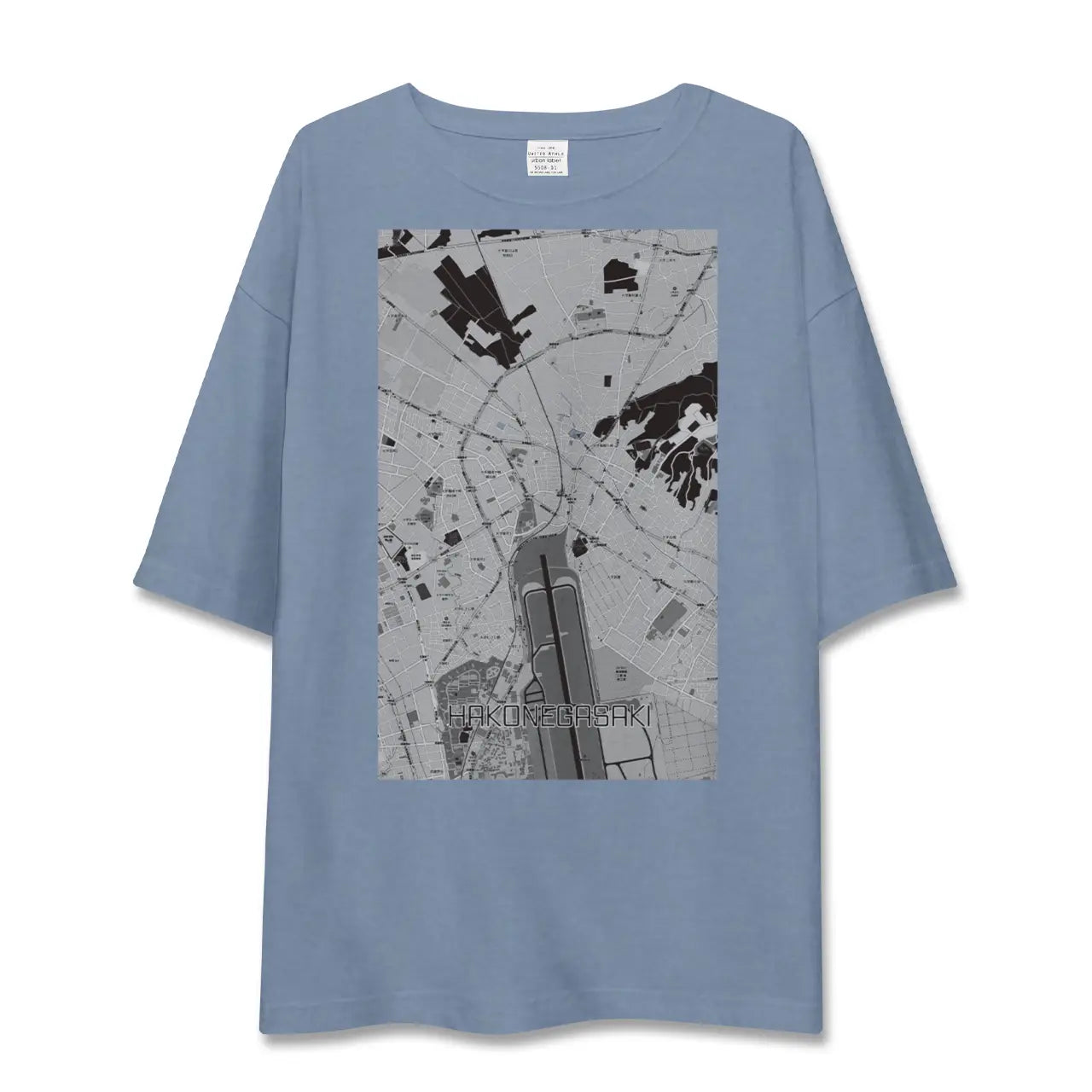 【箱根ケ崎（東京都）】地図柄ビッグシルエットTシャツ