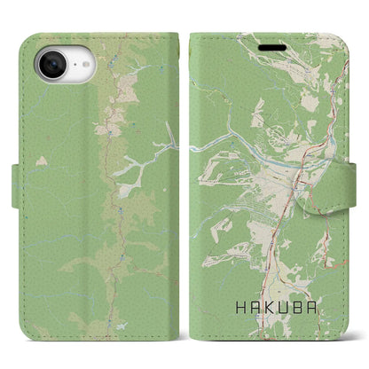 【白馬（長野県）】地図柄iPhoneケース（手帳タイプ）