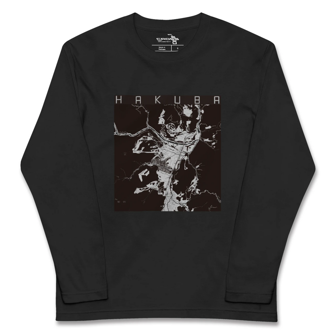 【白馬（長野県）】地図柄ロングスリーブTシャツ