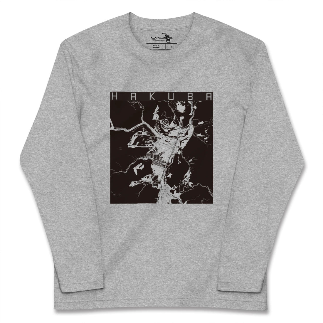 【白馬（長野県）】地図柄ロングスリーブTシャツ