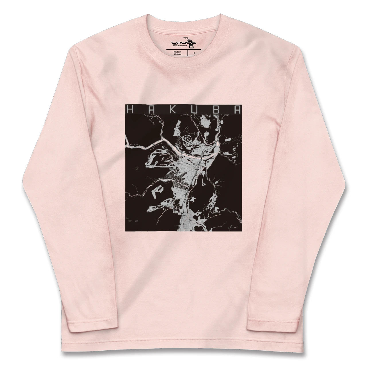 【白馬（長野県）】地図柄ロングスリーブTシャツ