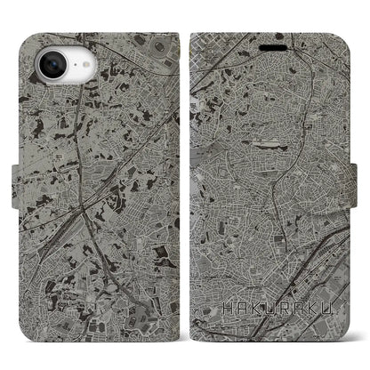 【白楽（神奈川県）】地図柄iPhoneケース（手帳タイプ）