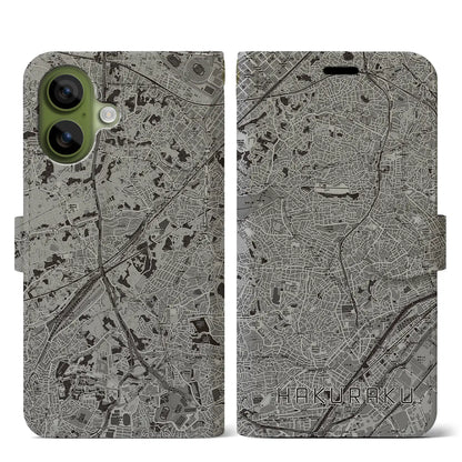 【白楽（神奈川県）】地図柄iPhoneケース（手帳タイプ）