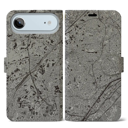 【白楽（神奈川県）】地図柄iPhoneケース（手帳タイプ）