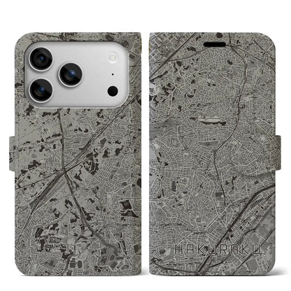 【白楽（神奈川県）】地図柄iPhoneケース（手帳タイプ）