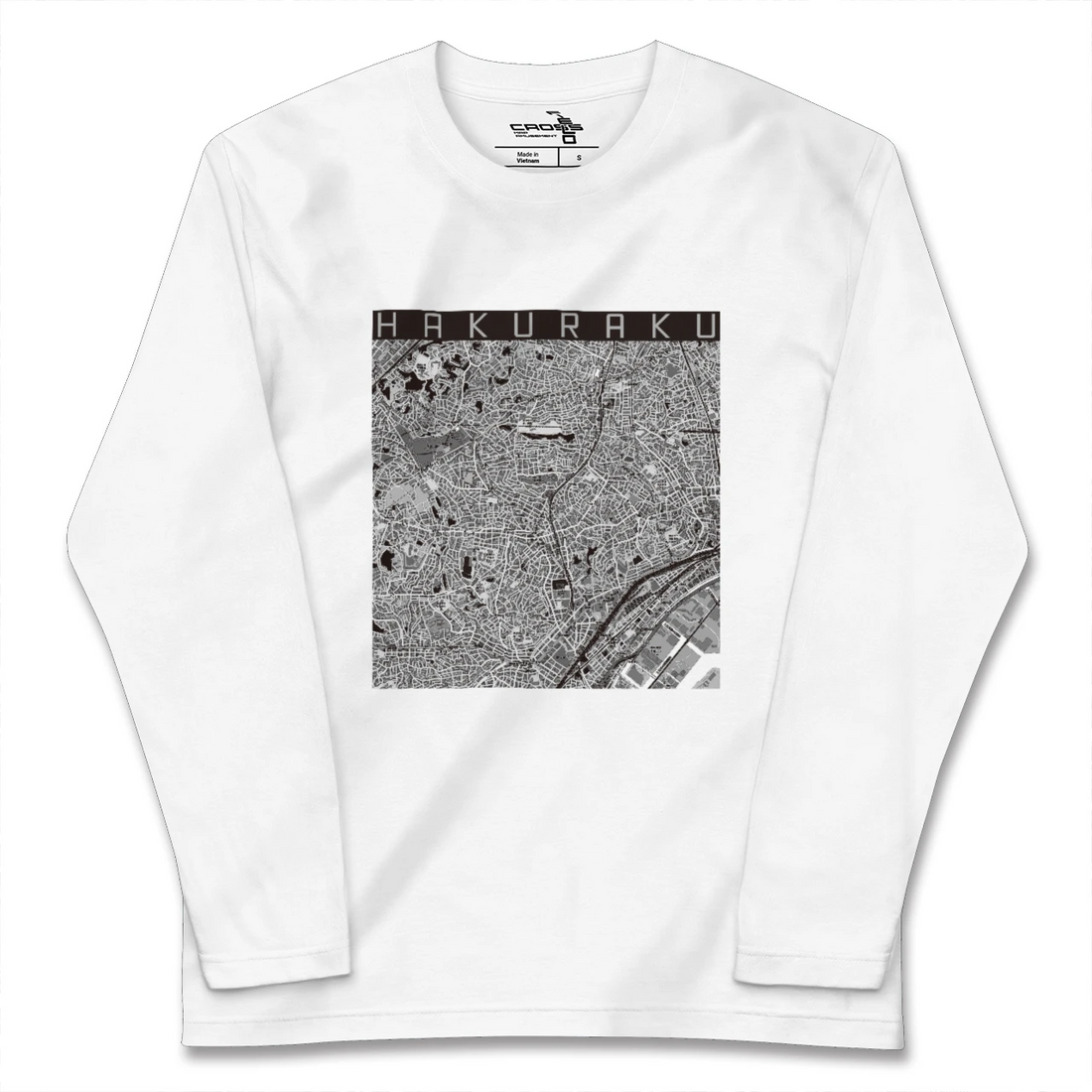 【白楽(神奈川県)】地図柄ロングスリーブTシャツ