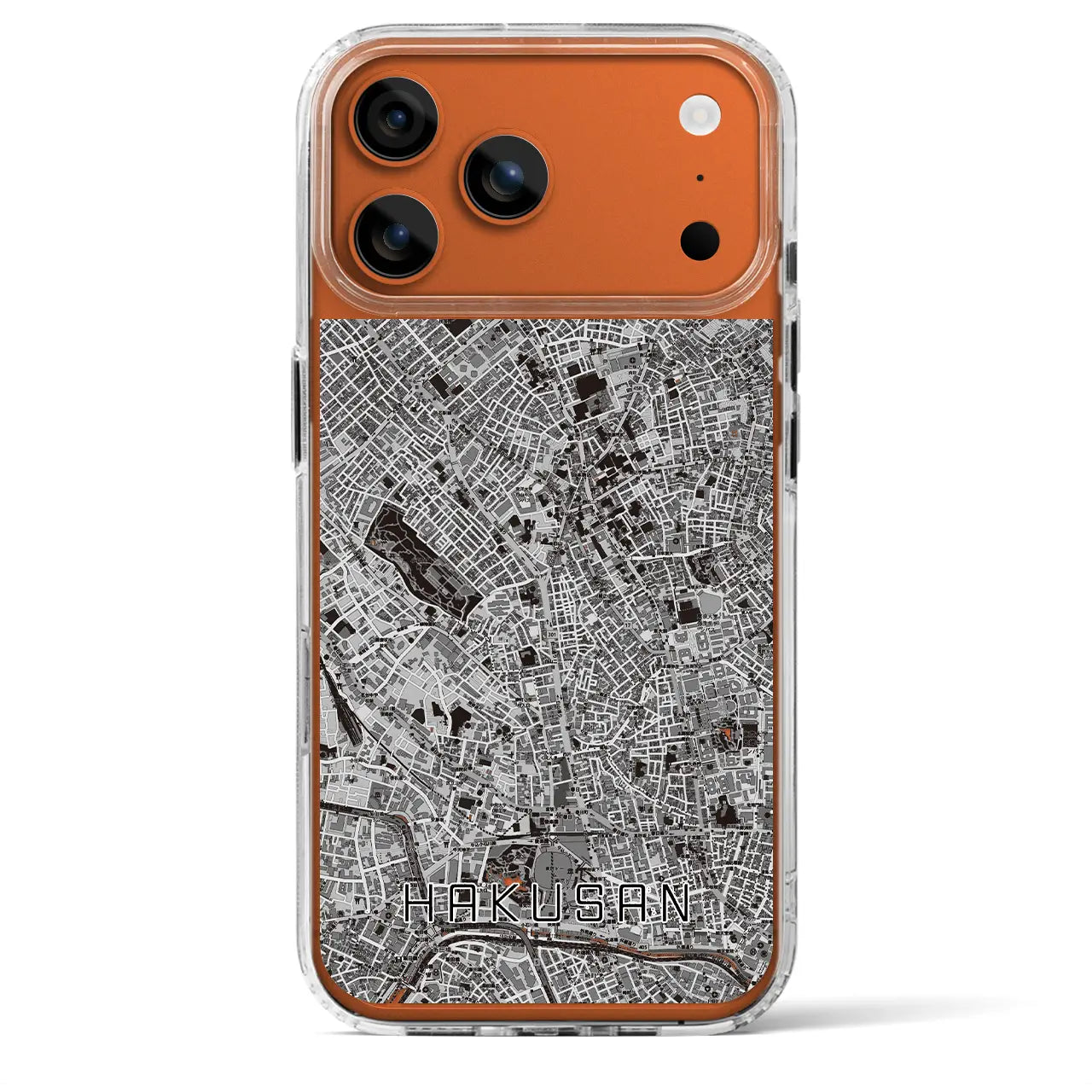 【白山（東京都）】地図柄iPhoneケース（MagSafeタイプ）