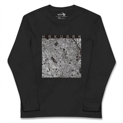 【白山（東京都）】地図柄ロングスリーブTシャツ