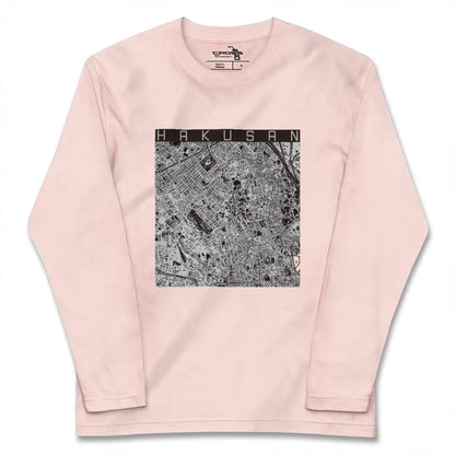 【白山（東京都）】地図柄ロングスリーブTシャツ