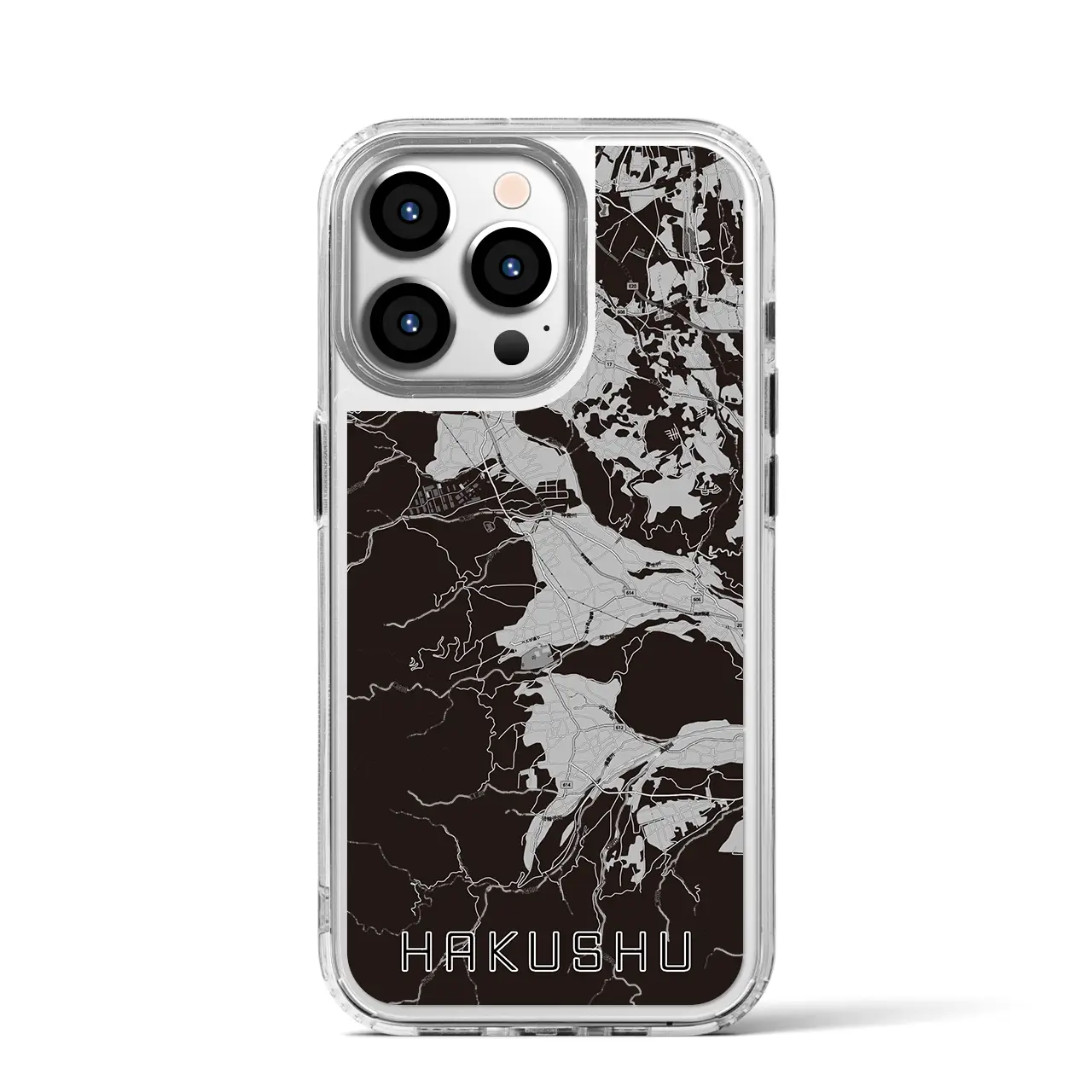 【白州（山梨県）】地図柄iPhoneケース（MagSafeタイプ）