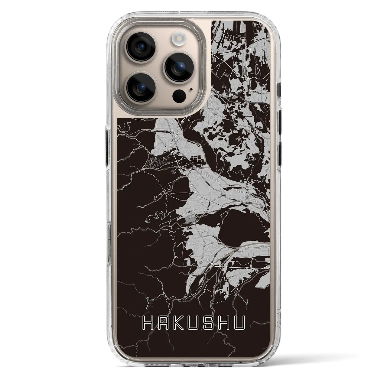 【白州（山梨県）】地図柄iPhoneケース（MagSafeタイプ）