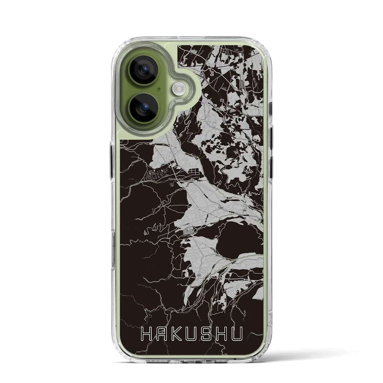 【白州（山梨県）】地図柄iPhoneケース（MagSafeタイプ）