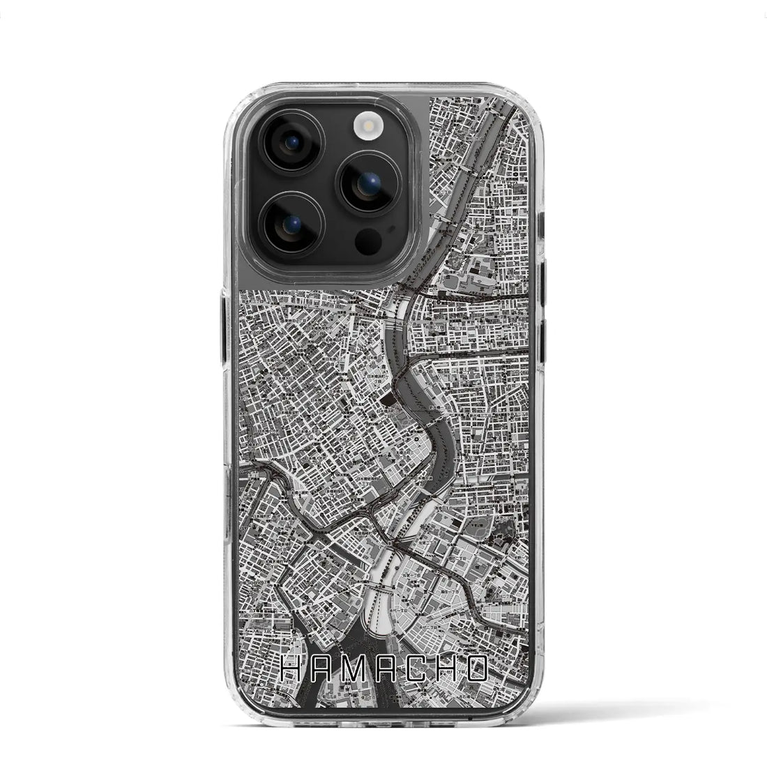 【浜町（東京都）】地図柄iPhoneケース（MagSafeタイプ）
