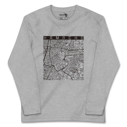 【浜町（東京都）】地図柄ロングスリーブTシャツ