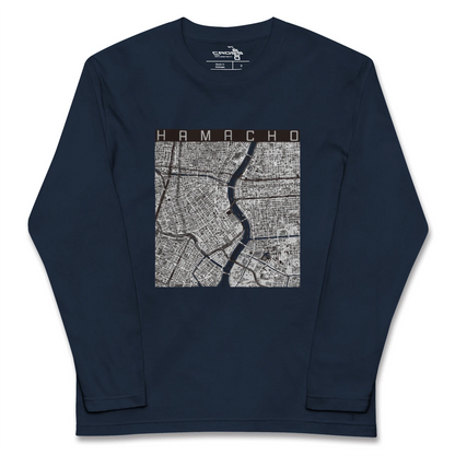 【浜町（東京都）】地図柄ロングスリーブTシャツ
