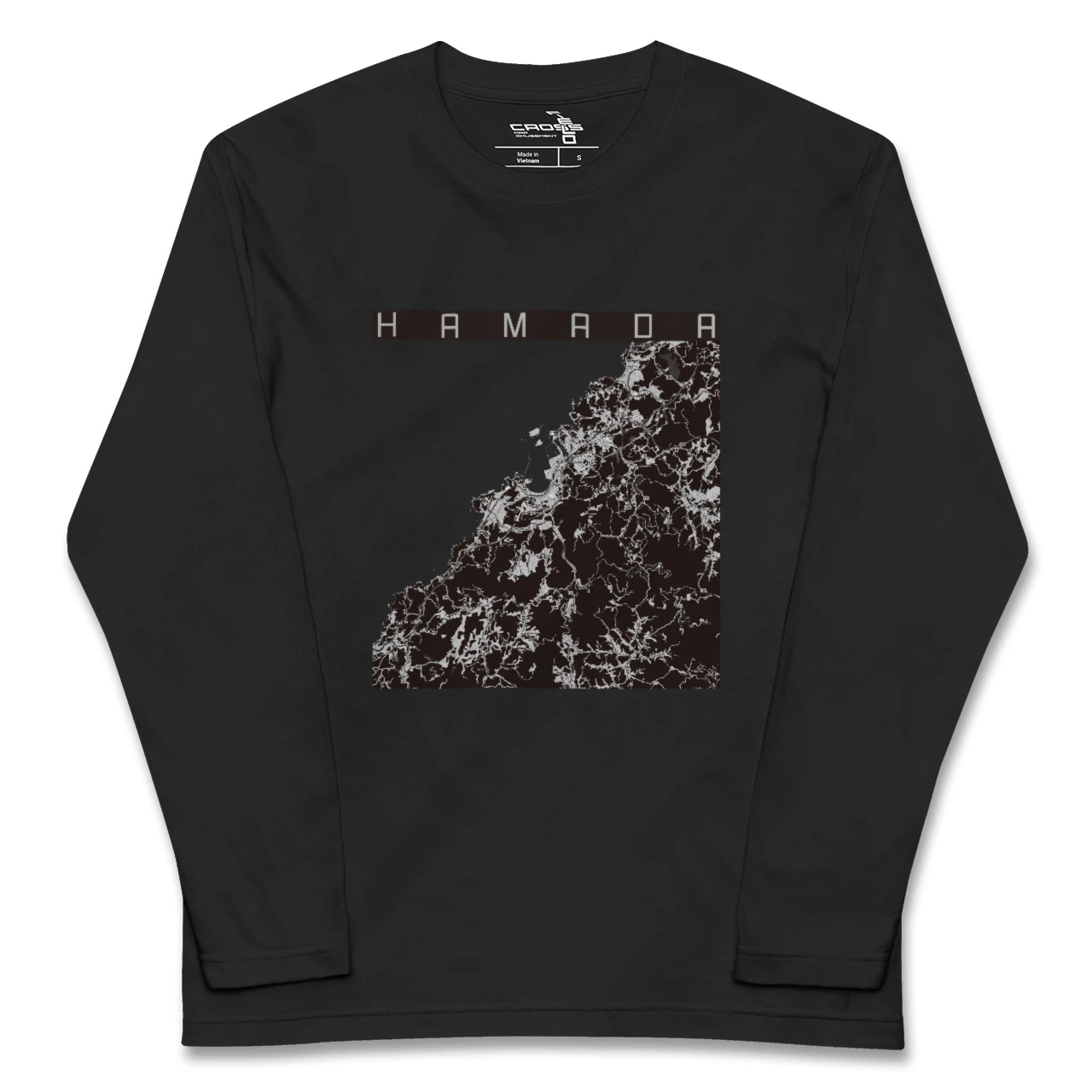 【浜田（島根県）】地図柄ロングスリーブTシャツ