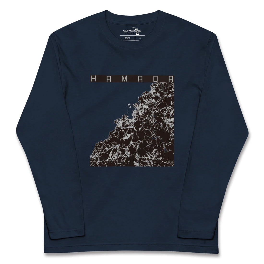 【浜田(島根県)】地図柄ロングスリーブTシャツ
