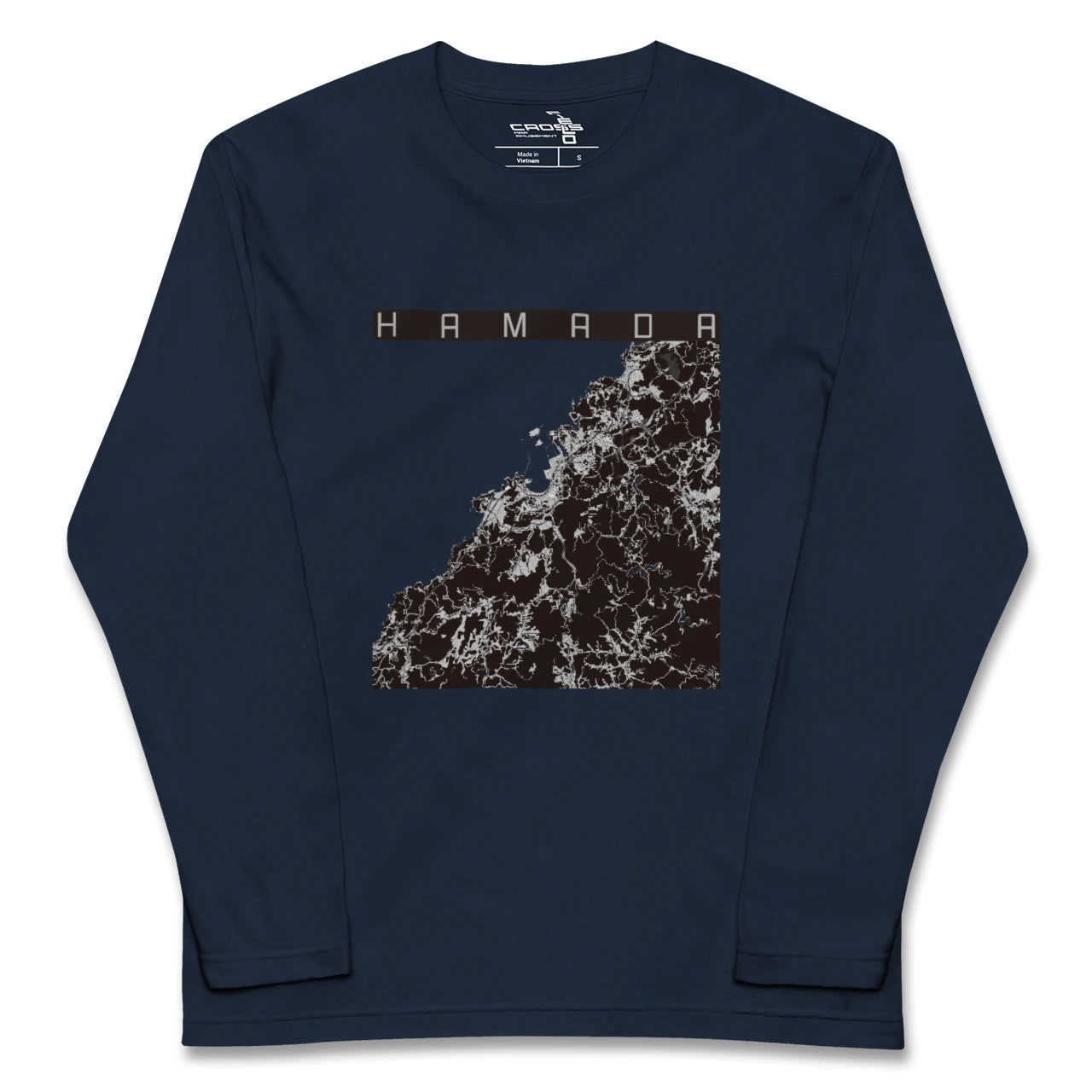 【浜田（島根県）】地図柄ロングスリーブTシャツ