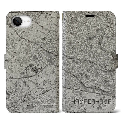 【浜田山（東京都）】地図柄iPhoneケース（手帳タイプ）