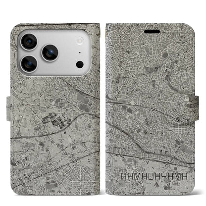 【浜田山（東京都）】地図柄iPhoneケース（手帳タイプ）