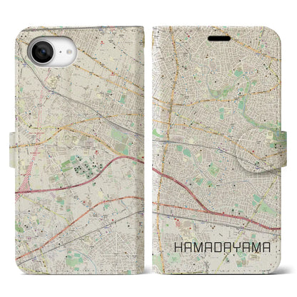 【浜田山（東京都）】地図柄iPhoneケース（手帳タイプ）