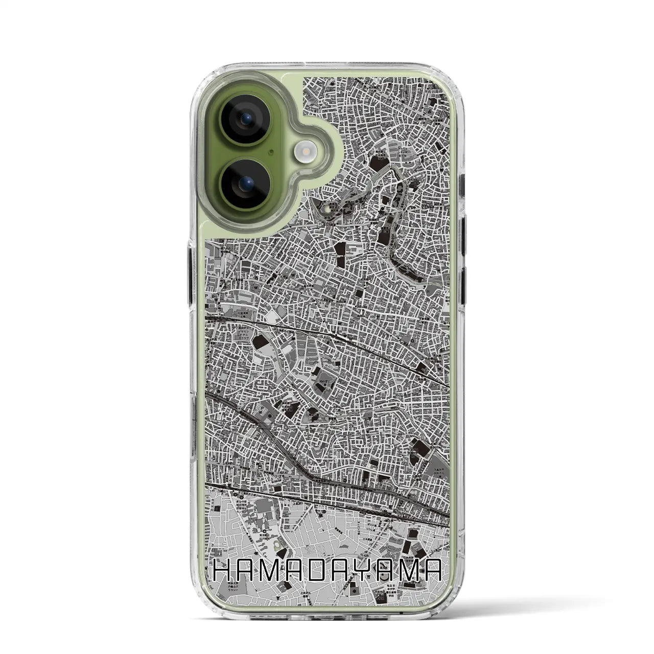 【浜田山（東京都）】地図柄iPhoneケース（MagSafeタイプ）
