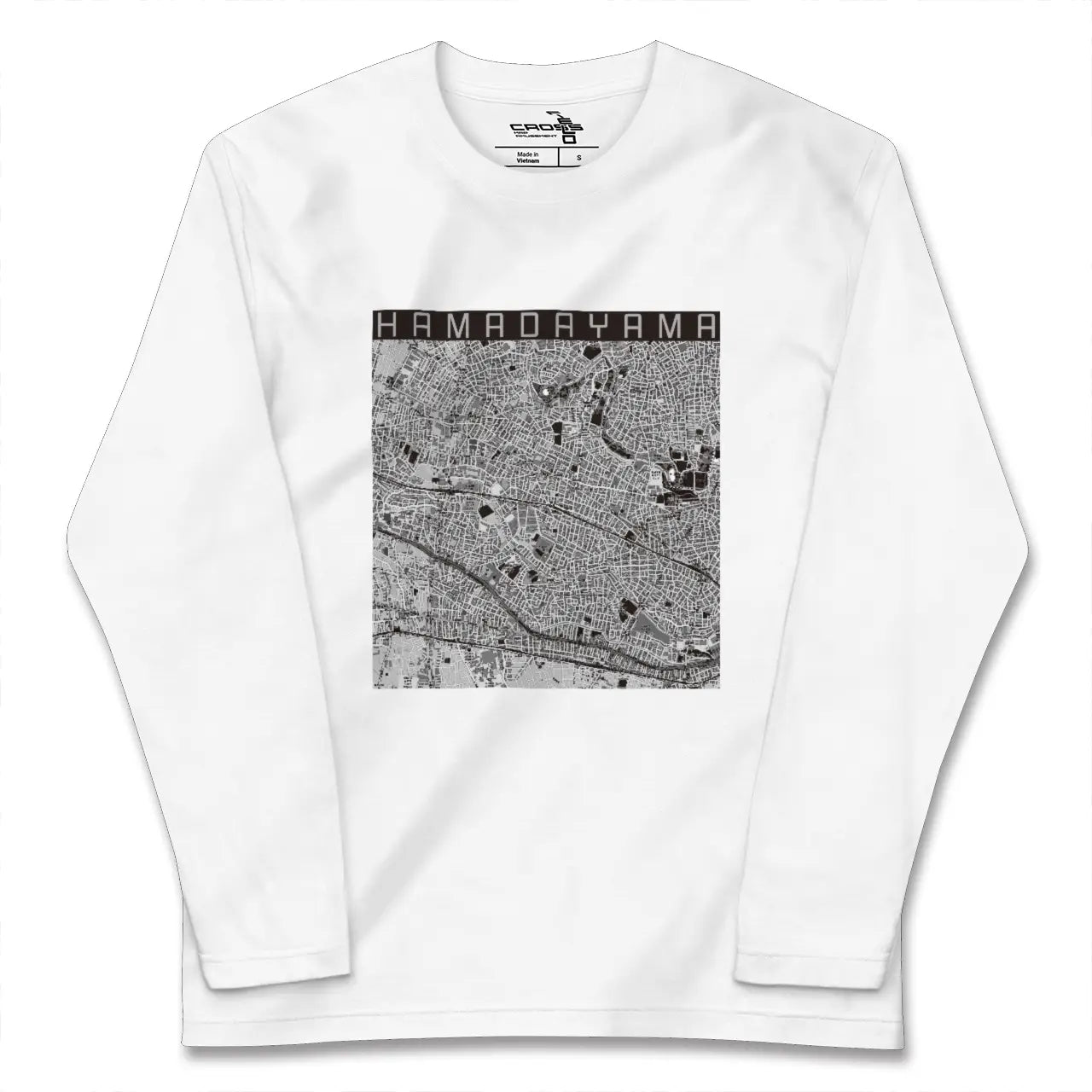 【浜田山（東京都）】地図柄ロングスリーブTシャツ