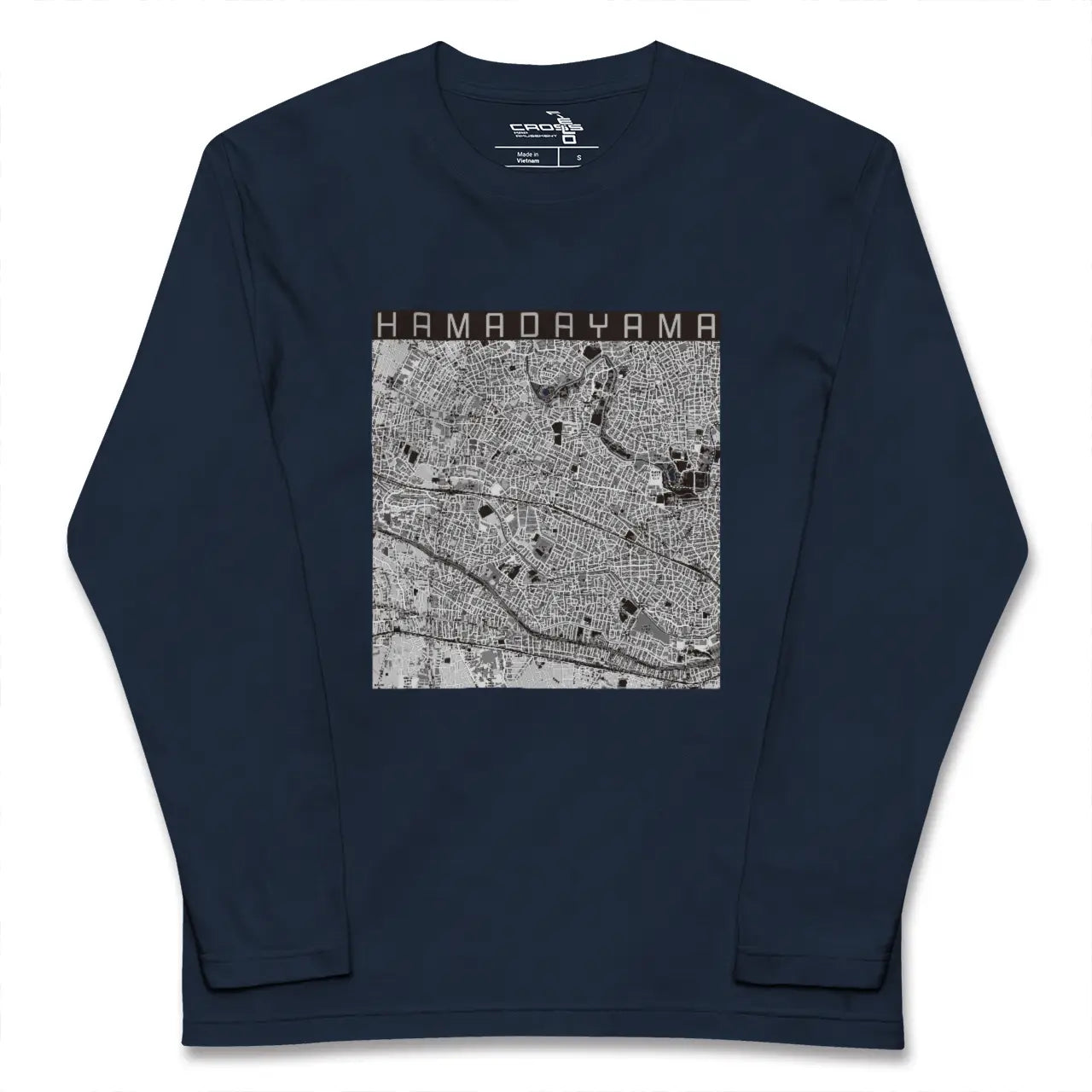 【浜田山（東京都）】地図柄ロングスリーブTシャツ