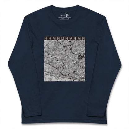 【浜田山（東京都）】地図柄ロングスリーブTシャツ